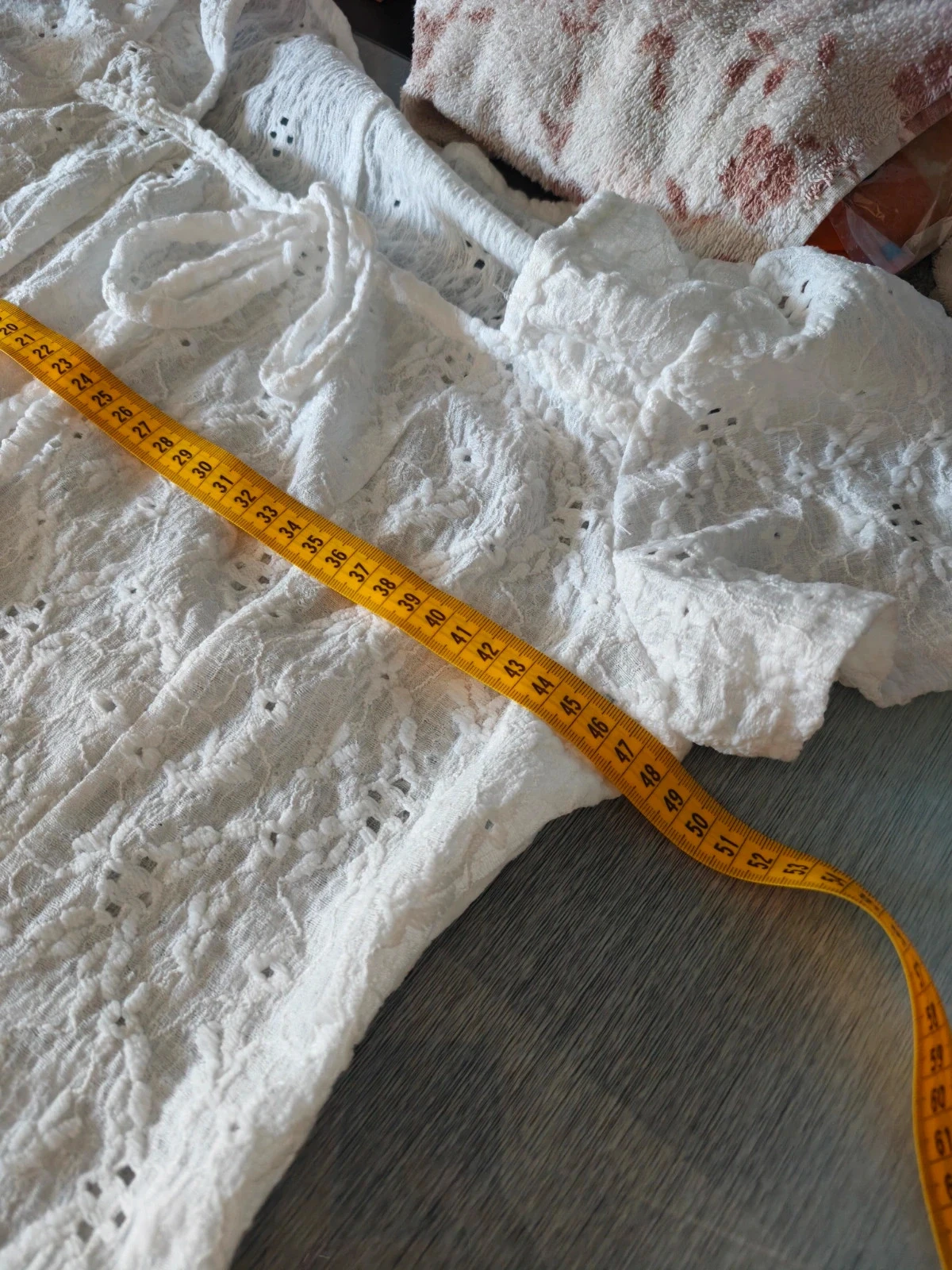 Blusa blanca crema nueva de manga corta – photo 6